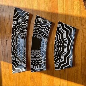 Missoni for Target Black and White Zigzag Serving Plates